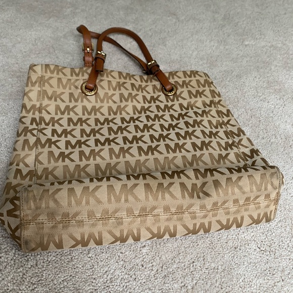 Michael Kors Brown Logo Tote - Picture 4 of 12